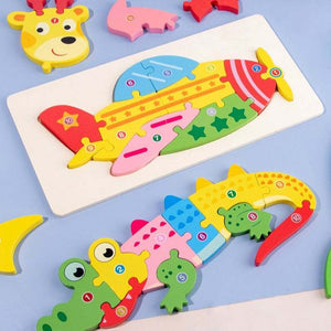 Montessori 3D Animal Shaped Puzzle (Set of 3)
