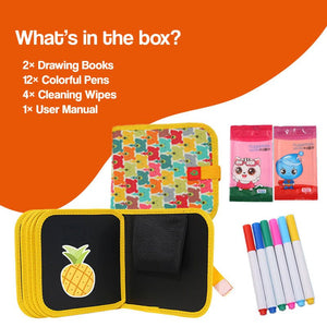 MagicWipe Reusable Mess-Free Drawing Book