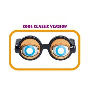 Colorful eye-shaped funny glasses prank toy set for kids and teens