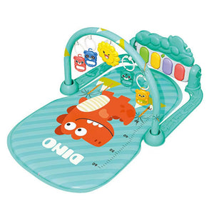 Baby Foot-Piano Fitness Rack with hanging rattles and soft mat for newborns 0-36 months