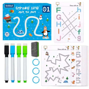 My First Build & Create Set with colorful magnetic cube, reusable writing cards, squeaky eggs, and storage tray for hands-on learning and creativity
