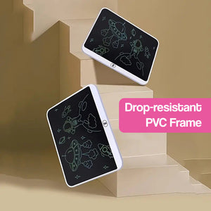 20-inch LCD drawing board with colorful glowing lines and drop-resistant PVC frame for kids' creativity and screen-free play