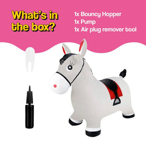 My First Bouncy Pet toddler toy in burst-resistant PVC with easy-grip handles for indoor and outdoor bouncing fun