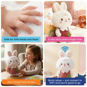 My Little Robo Bunny smart interactive AI robot in soft bunny suit for kids