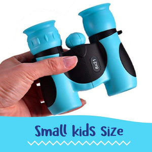 Colorful small learning toy binoculars for kids with optical eye protection and adjustable focus wheel
