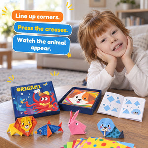 3D Origami Paper Craft Kit with Illustrated Instruction Book
