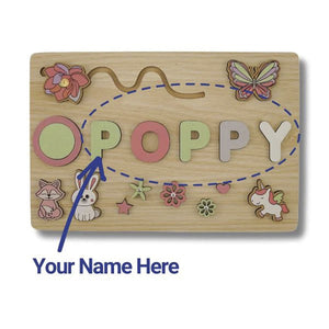 Custom Name Montessori Wooden Board