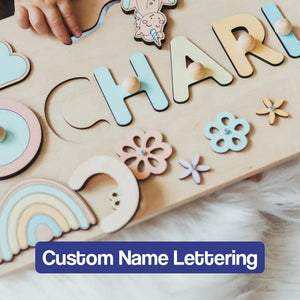 Custom Name Montessori Wooden Board