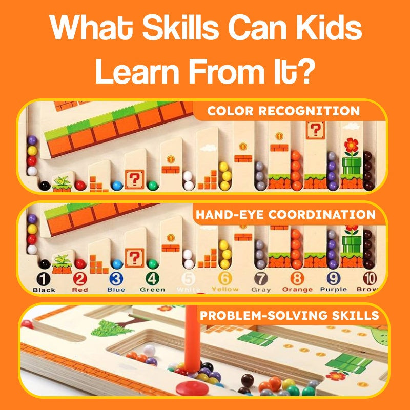 Montessori Magnetic Color and Number Maze
