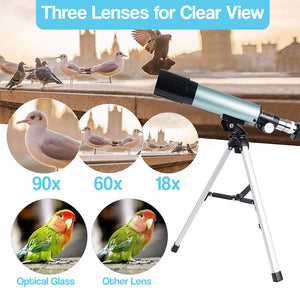 Kids 50mm Refractor Telescope with Case