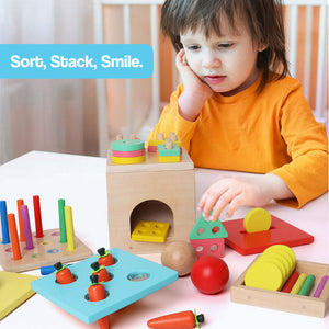 5-in-1 Wooden Montessori Box