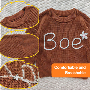 Custom Name Cozy Toddler Sweater