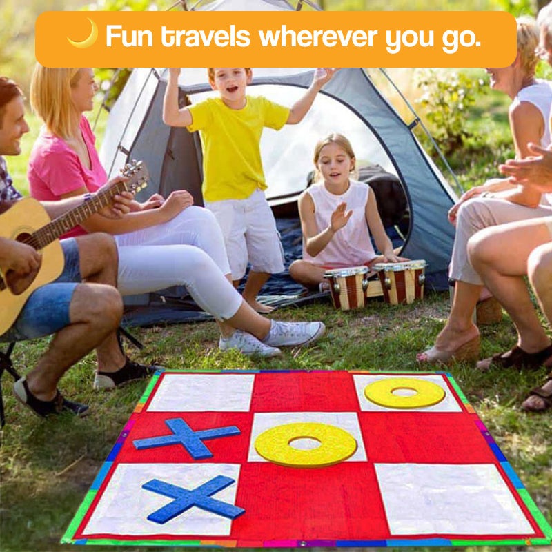 Oversized Felt Tic Tac Toe Family Game Set