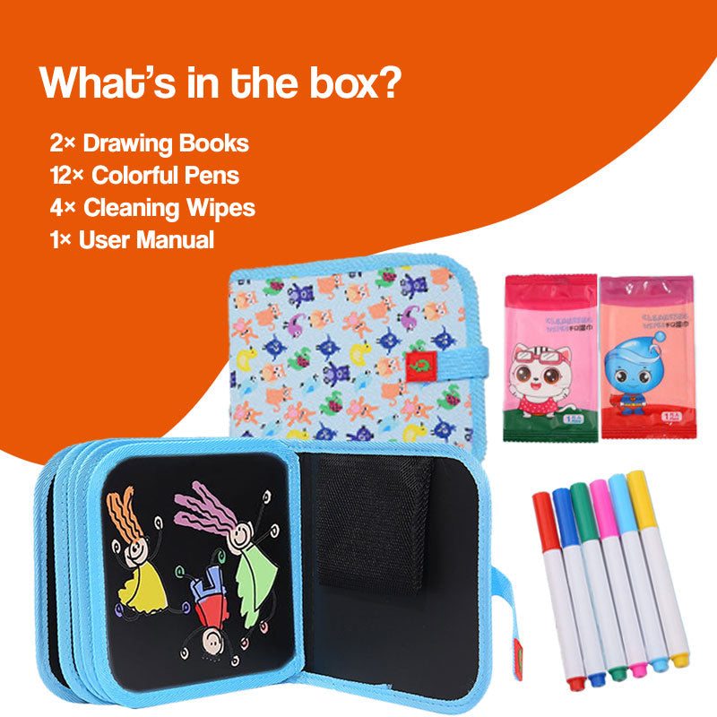 MagicWipe Reusable Mess-Free Drawing Book