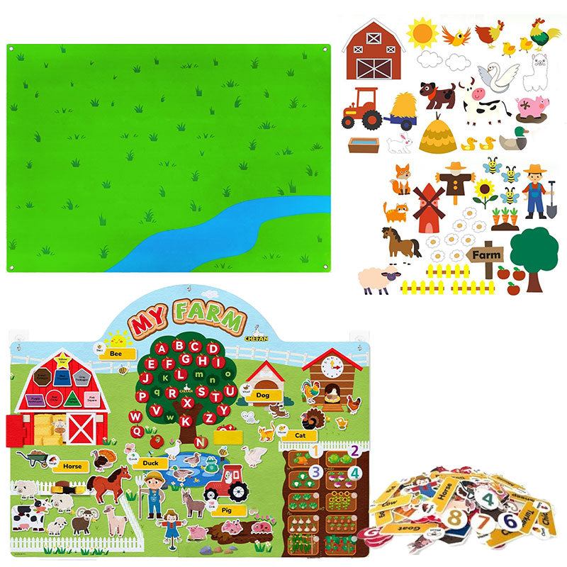 FarmPlay Velcro Learning Board Duo