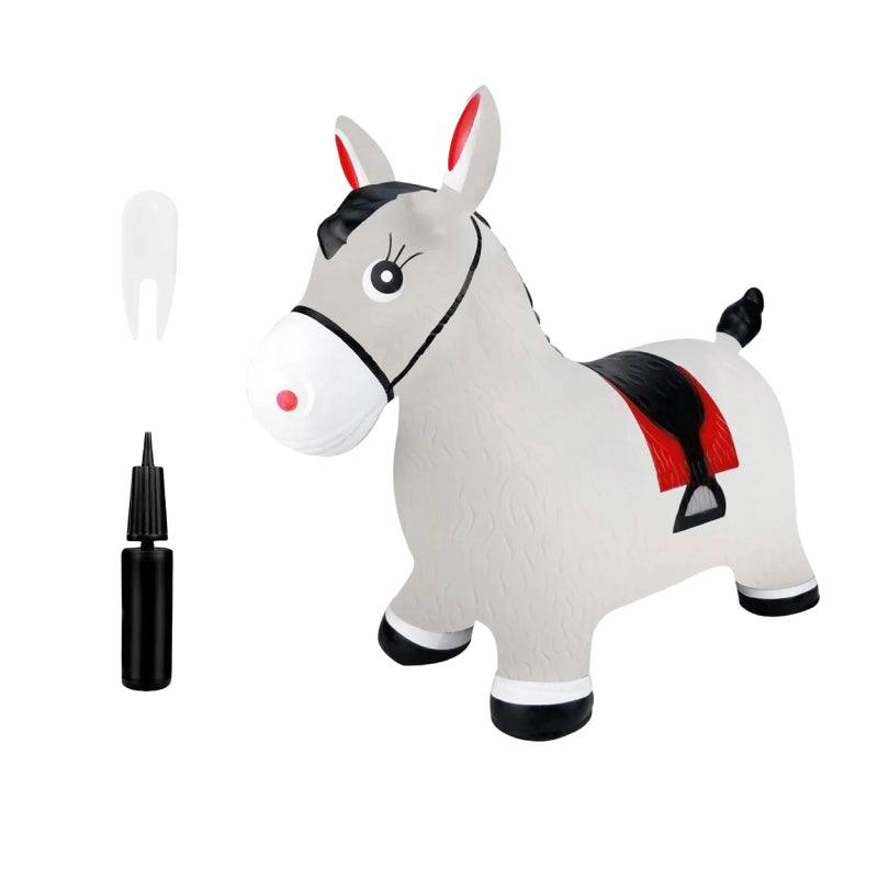 My First Bouncy Pet toddler inflatable hopper toy with handles in yellow and blue colors