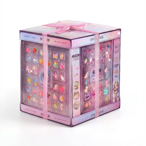 My Little Royalty Jewelry gift box with holographic design and pink ribbon for kids ages 4+