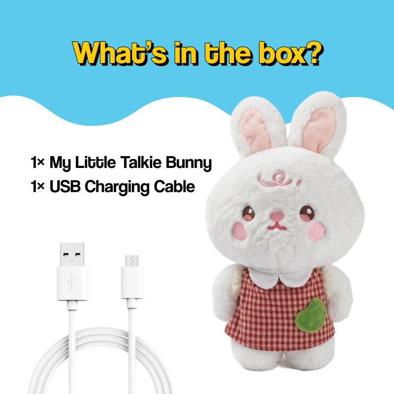 My Little Robo Bunny AI-powered soft robot in bunny suit for kids aged 3+