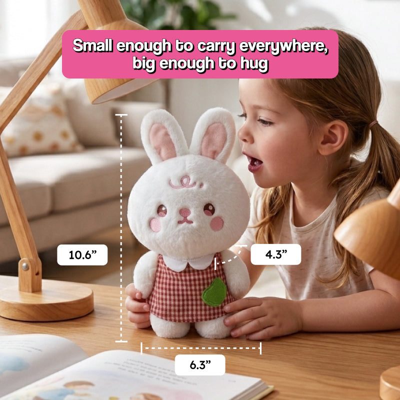 My Little Robo Bunny AI-powered soft interactive robot toy in bunny suit
