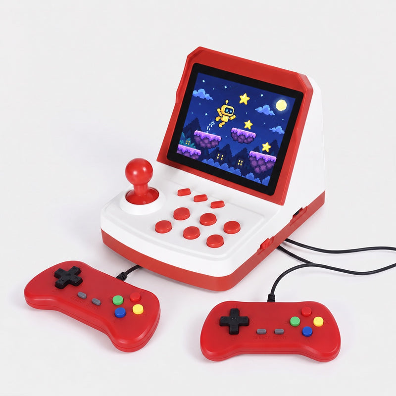 Mini Arcade Retro Game Console with Two Controllers