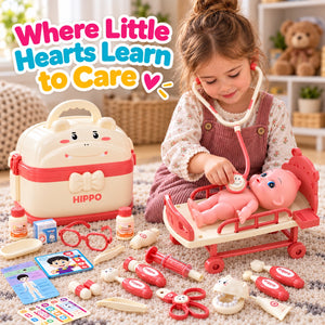 Little Doctor Play Kit with Hippo Carry Case