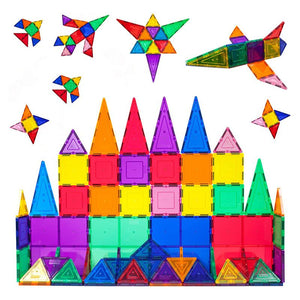 Magnetic Building Tiles Transparent Blocks Toy