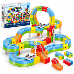 Magnetic Gravity-Defying Electric Track Car Toy