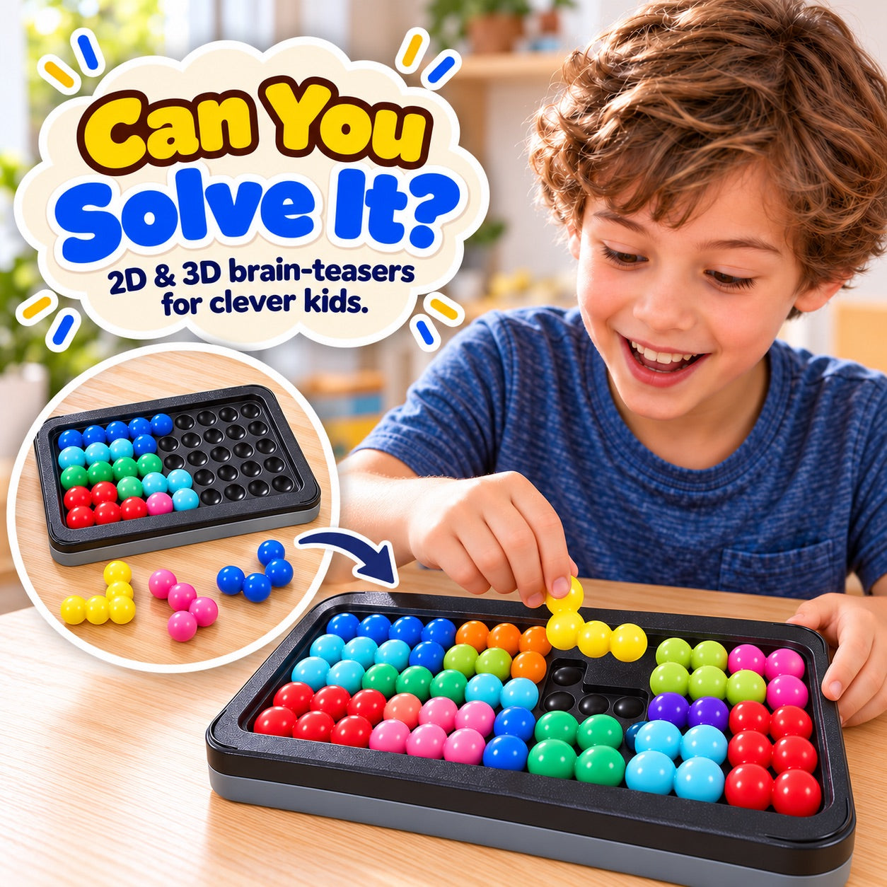 2D & 3D Brain-Teaser Puzzle