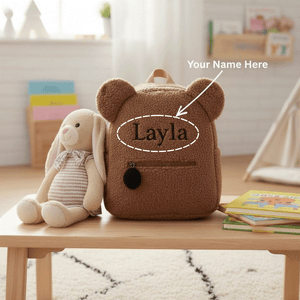 Custom Name Teddy Bear Backpack