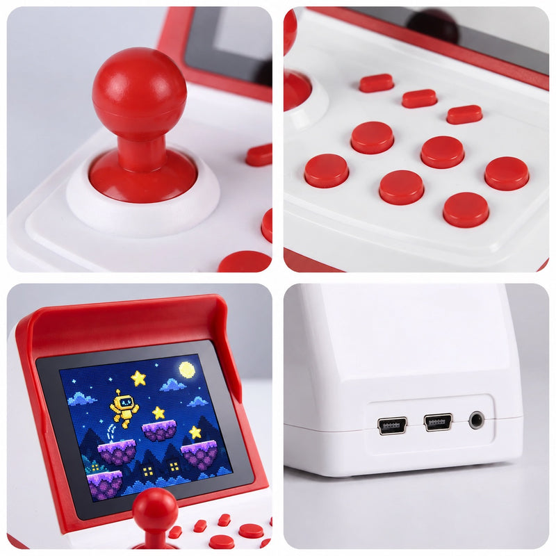 Mini Arcade Retro Game Console with Two Controllers
