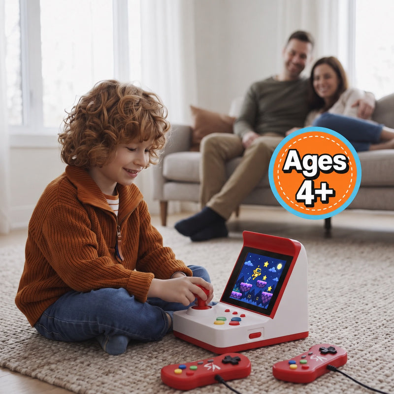 Mini Arcade Retro Game Console with Two Controllers