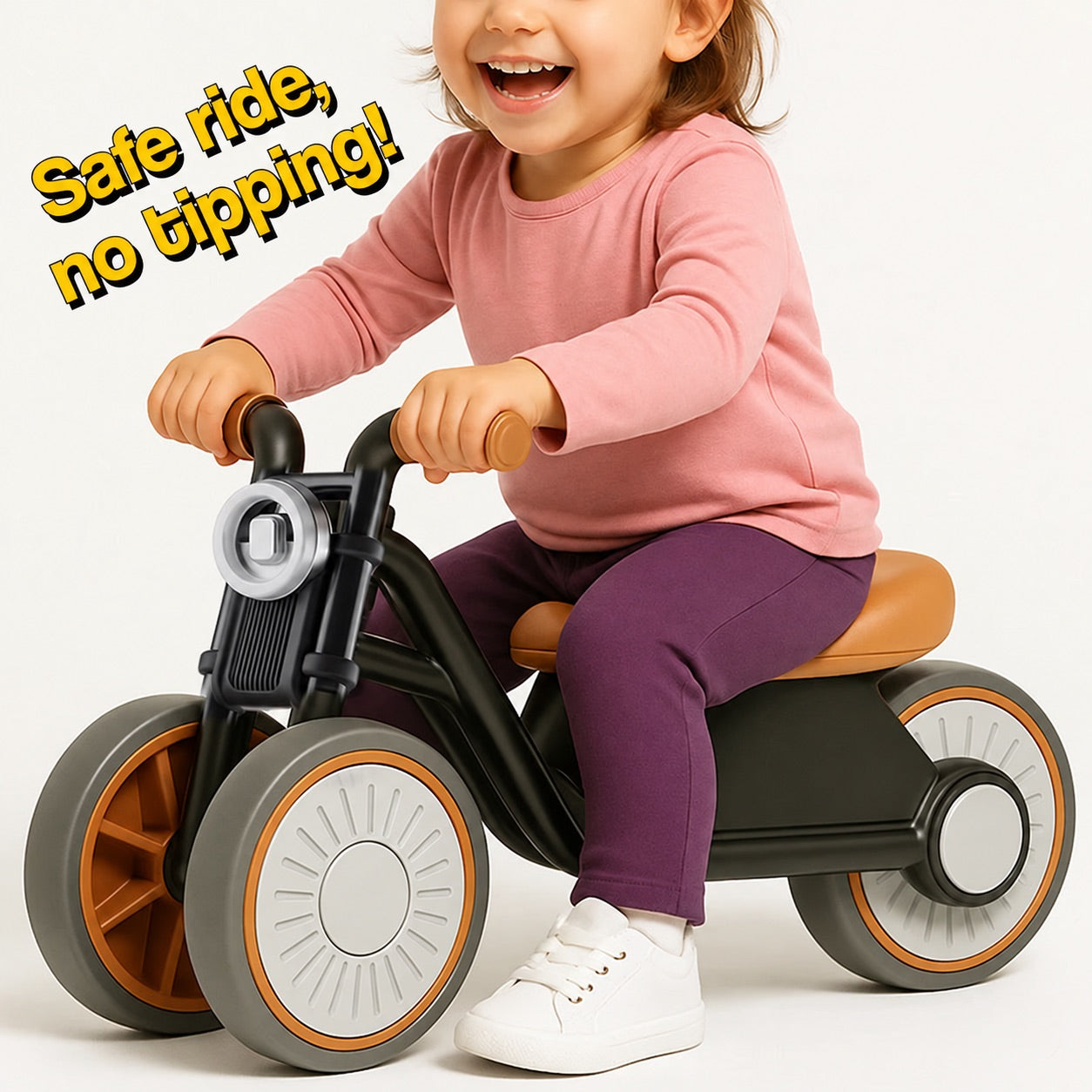 Tiny Biker Anti-Tip Light & Sound Motorcycle