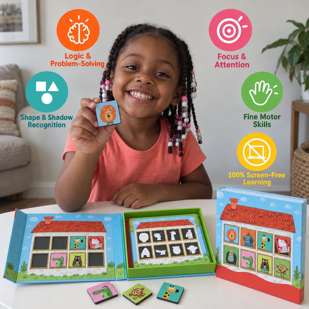 Magnetic Animal House Matching Game