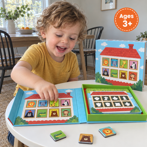 Magnetic Animal House Matching Game