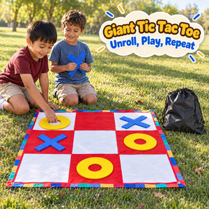 Oversized Felt Tic Tac Toe Family Game Set