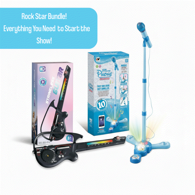 Complete Karaoke Mic Set with LED Stand