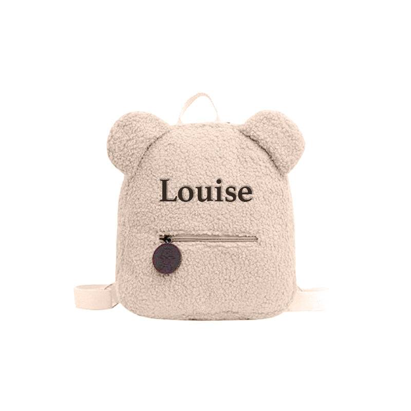 Custom Name Teddy Bear Backpack