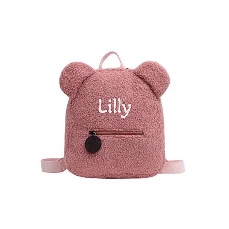 Custom Name Teddy Bear Backpack